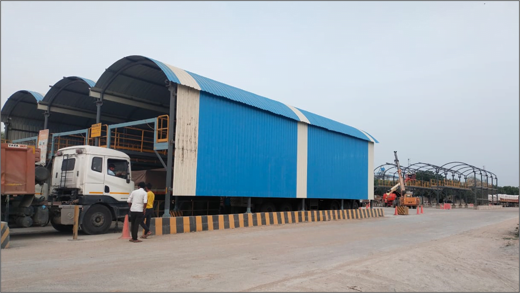 Tarpaulin Sheds & Hazard Waste Shed (3 Nos.)